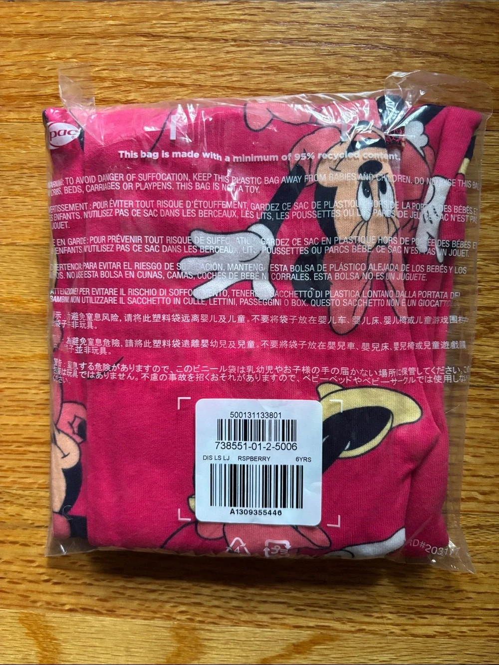 🆕 NWT  Gap Kids Disney Minnie Mouse Pink Pajama Set Sz 6